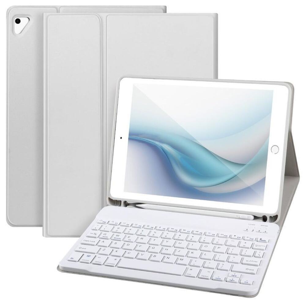 For Ipad 6/5Th Generation Case with Keyboard 2018/2017,Detachable Bluetooth Keyb